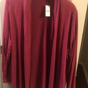 Lane Bryant Fuschia Cardigan NWT